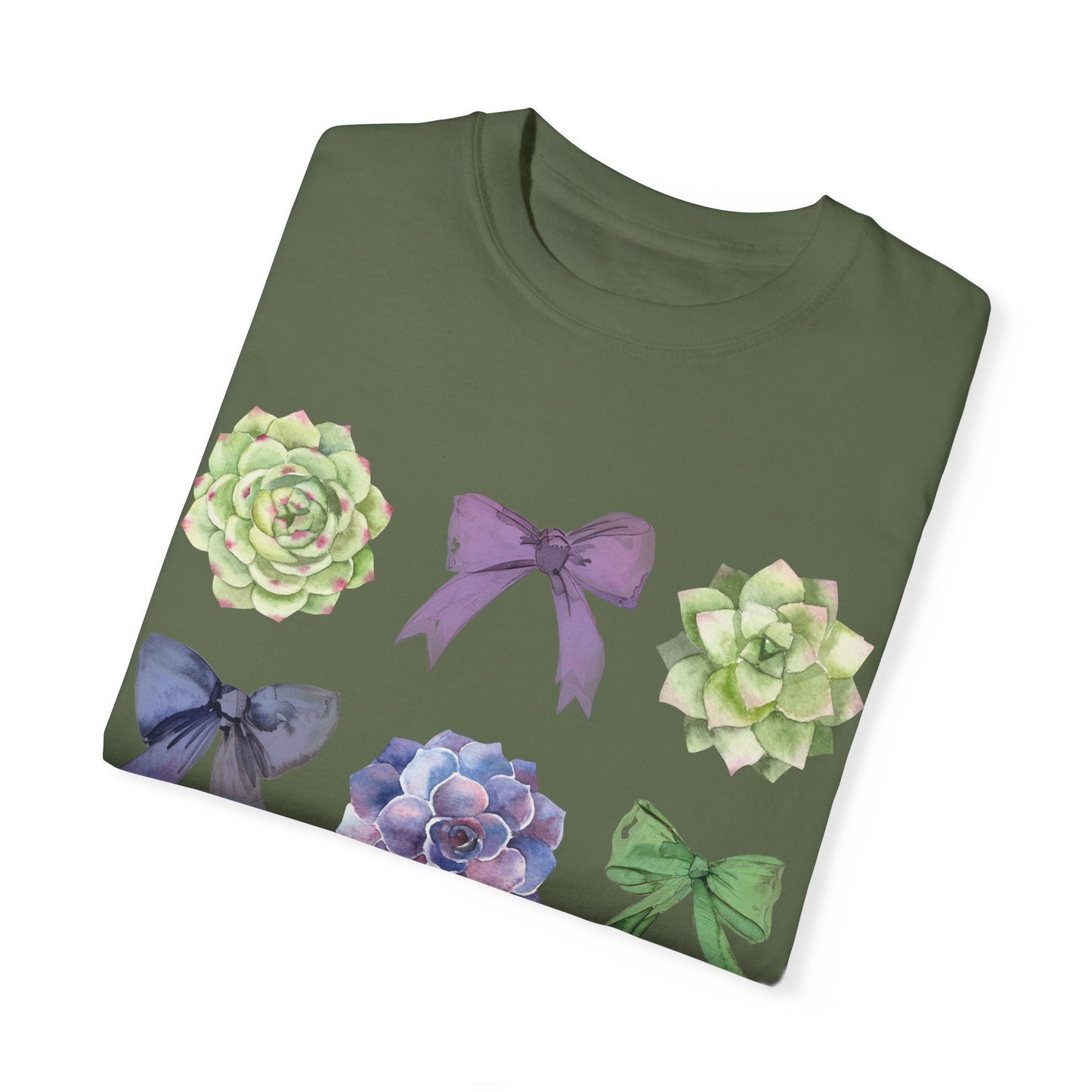 Succulent Coquette Bow TShirt, Plant Lover Shirt, Coquette Bows