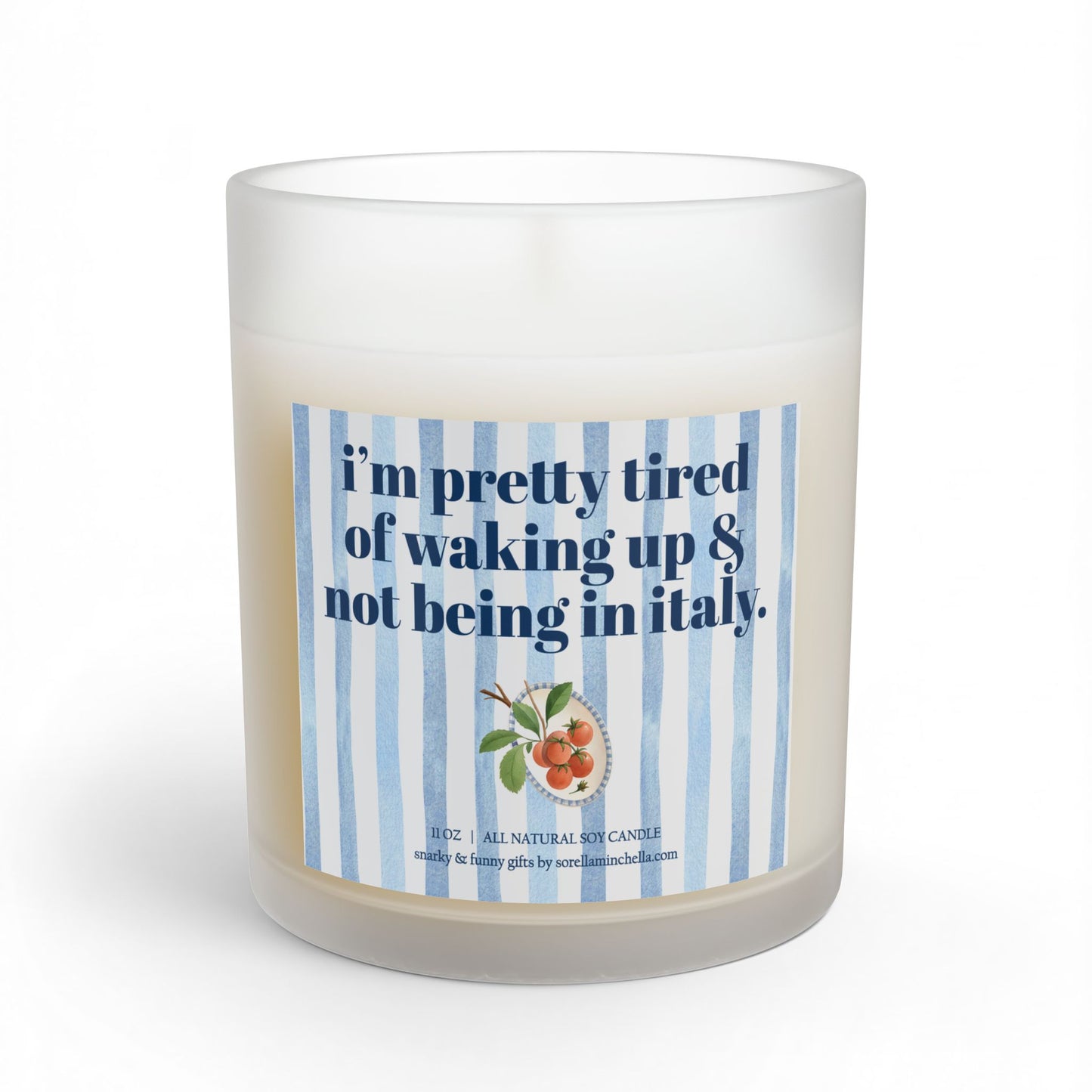 Tired of Not Being in Italy Candle, Funny Italy Gift for Women, Italy Lover Gift, Travel Lover, Amalfi Coast Vacation