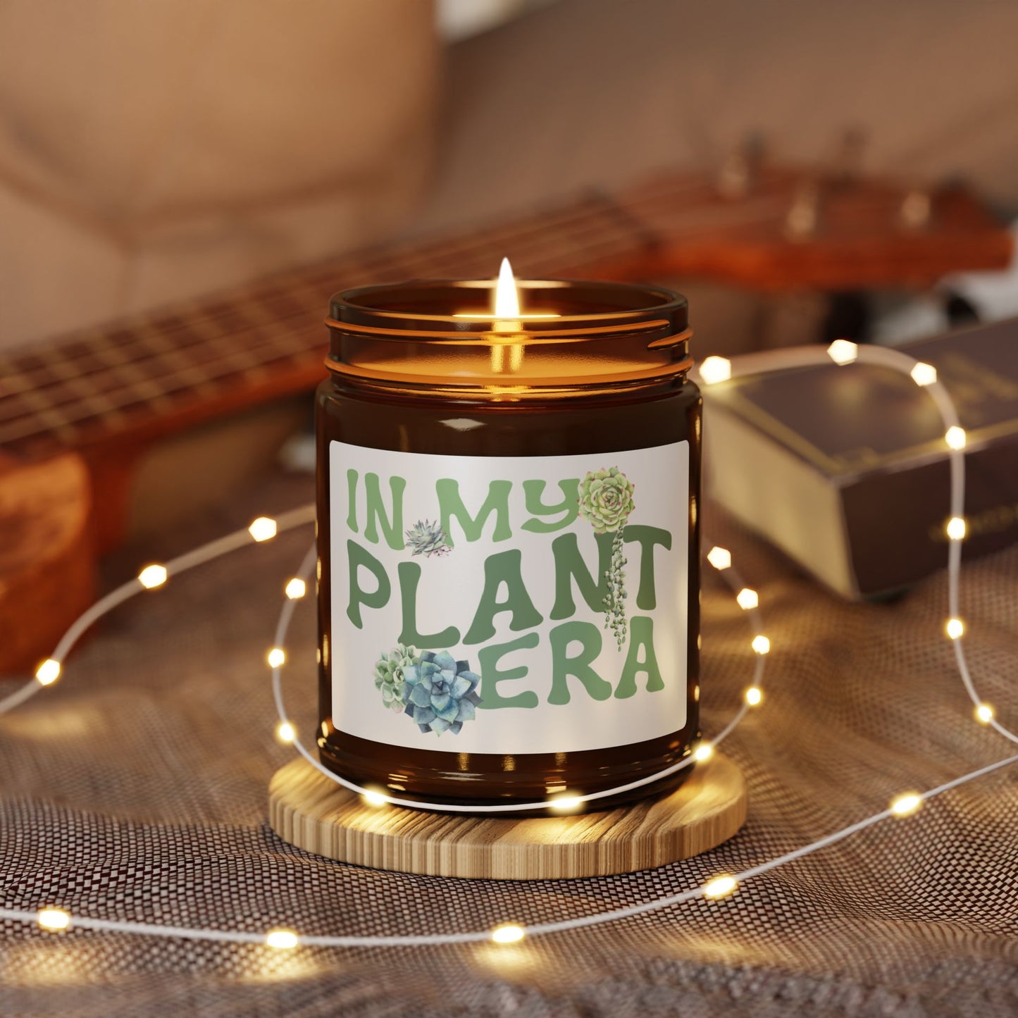 Scented Soy Candle - 'In My Plant Era' - Eco-Friendly Aromatherapy for Plant Lovers