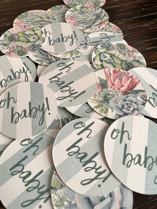 Oh Baby Confetti, Table Scatter for Baby Shower