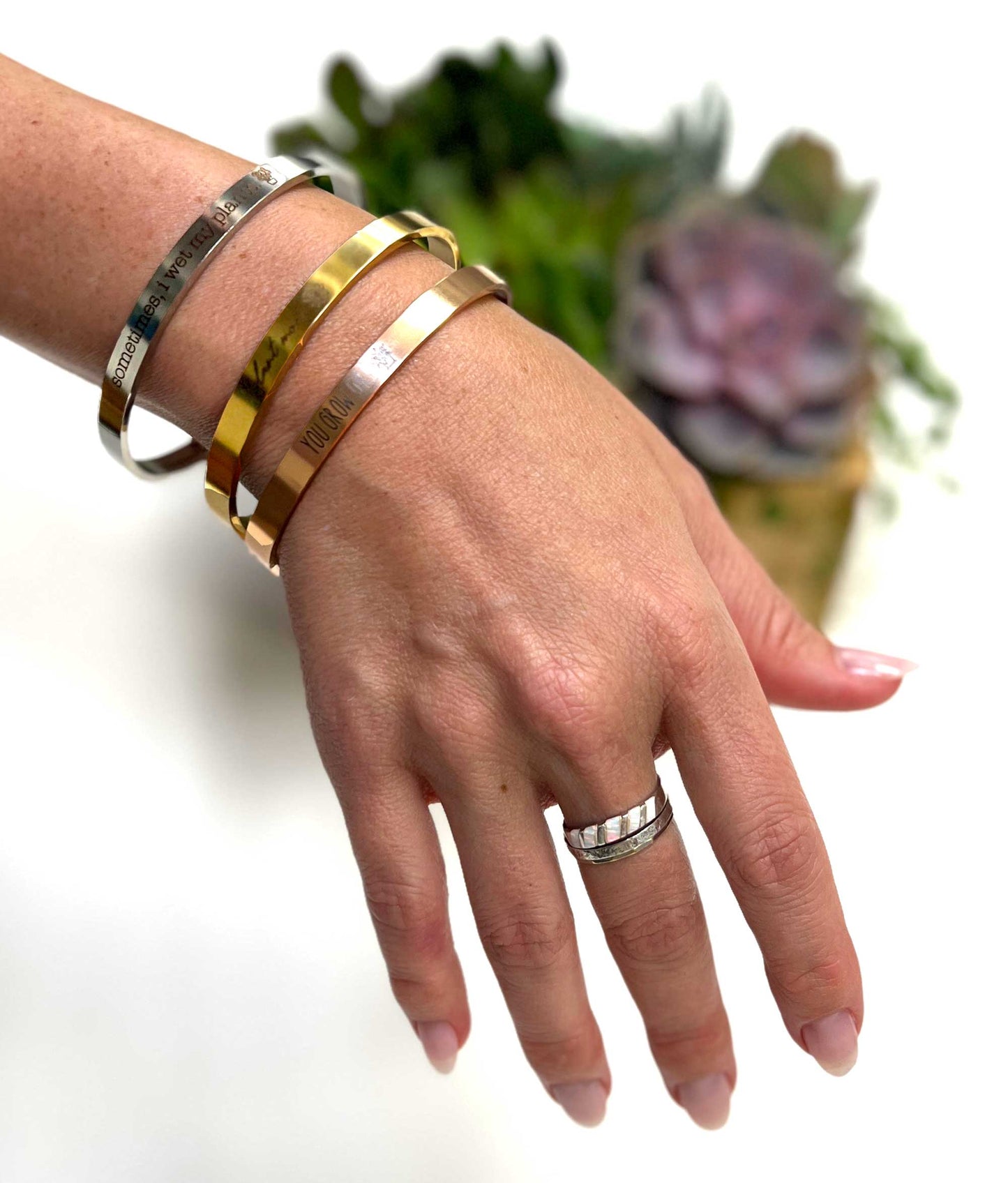 You're Unbe-leaf-able Word Bracelet, Plant Pun Bracelet, Funny Plant Lover Gift