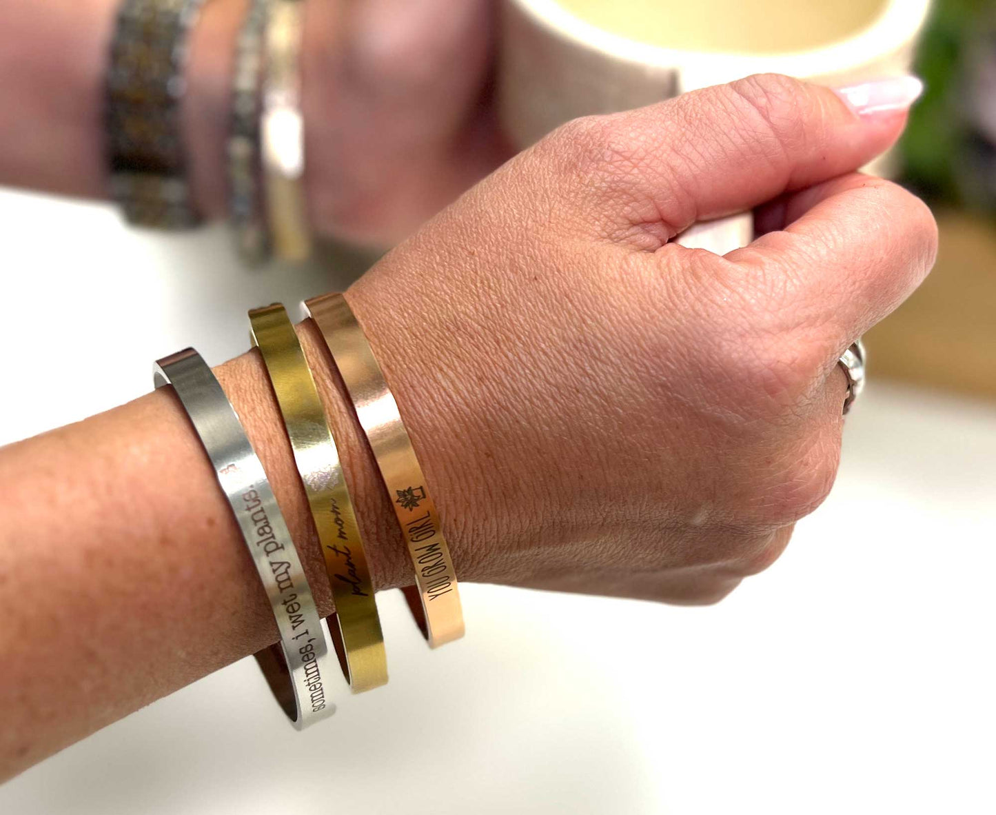 You're Unbe-leaf-able Word Bracelet, Plant Pun Bracelet, Funny Plant Lover Gift