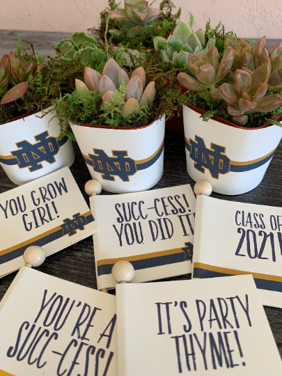 Custom Grad Party Favors School Colors