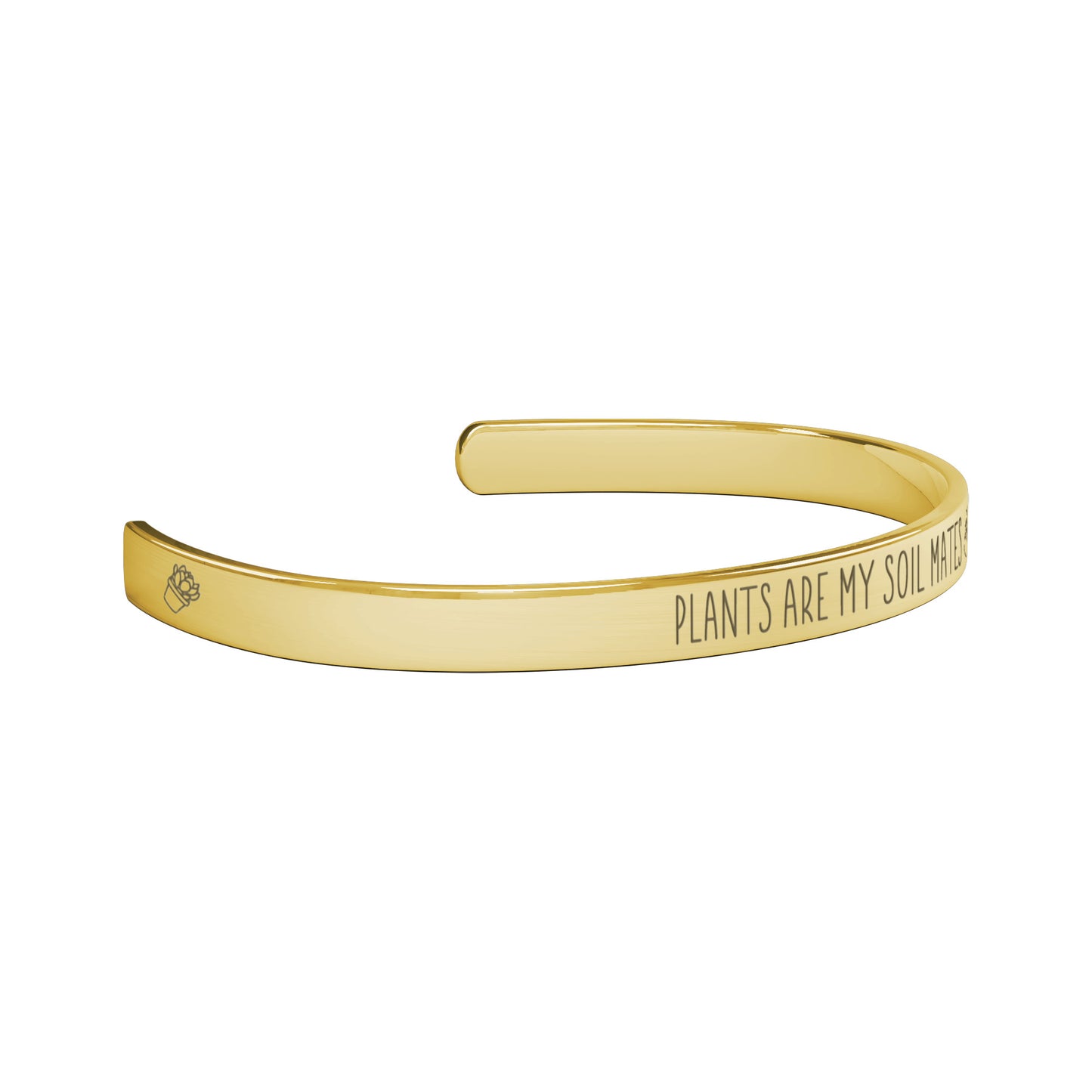 Plants are my Soil Mates, Funny Plant Pun Bracelet, Plant Lover Jewelry