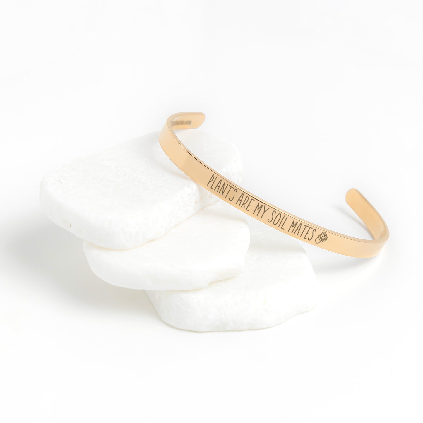 Plants are my Soil Mates, Funny Plant Pun Bracelet, Plant Lover Jewelry