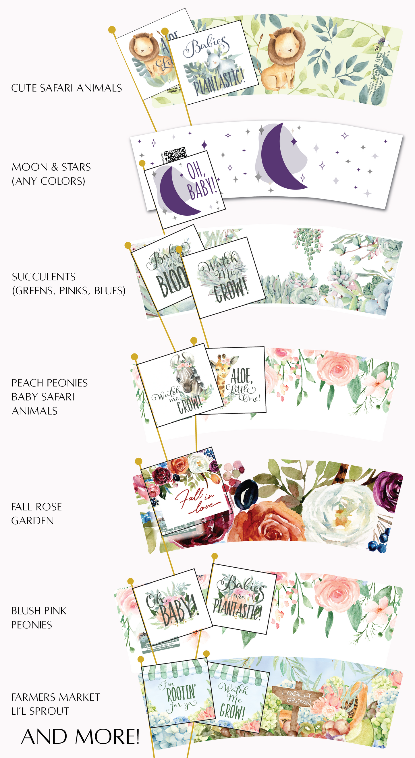 Succulent Gift Package, Virtual Party Favor Box