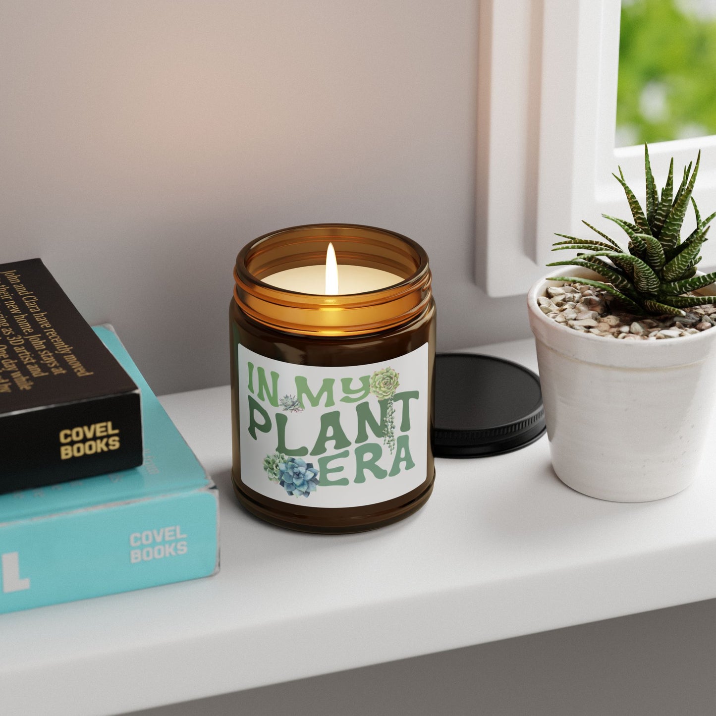 Scented Soy Candle - 'In My Plant Era' - Eco-Friendly Aromatherapy for Plant Lovers