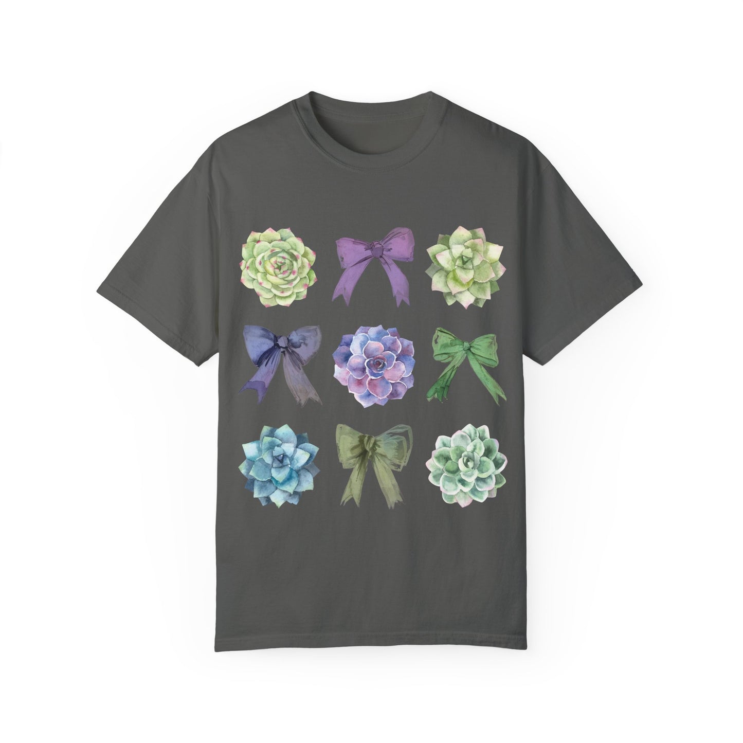 Succulent Coquette Bow TShirt, Plant Lover Shirt, Coquette Bows