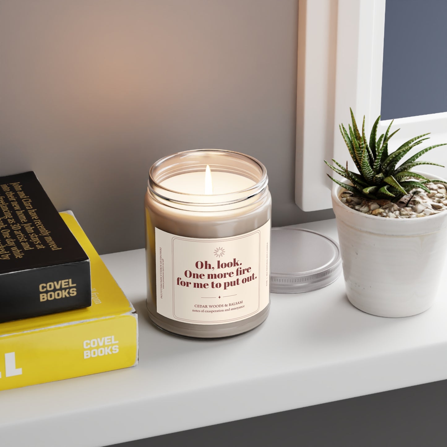 One More Fire to Put Out Funny Candle for Women | Sarcastic Gift for Friend | Menopause Humor Candle | Funny Burnout Gift | One More Fire to Put Out