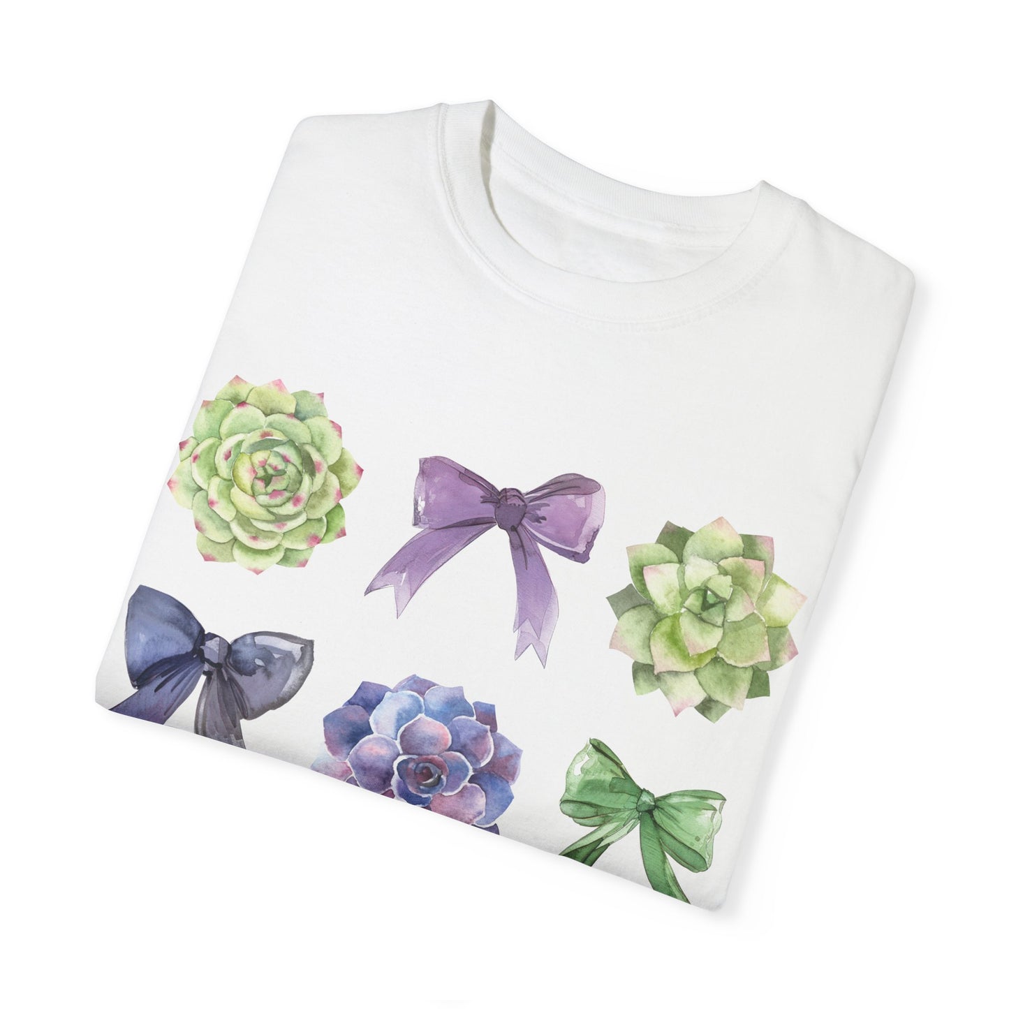 Succulent Coquette Bow TShirt, Plant Lover Shirt, Coquette Bows