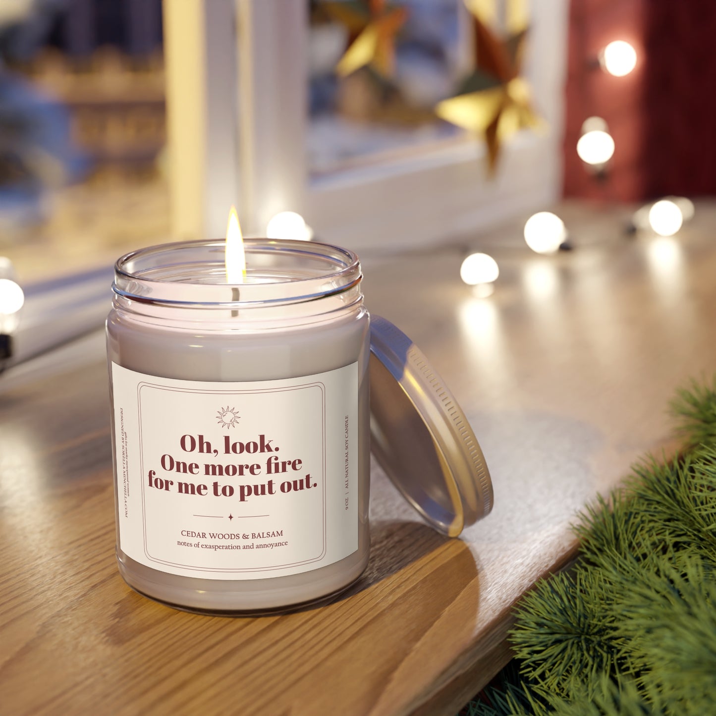 One More Fire to Put Out Funny Candle for Women | Sarcastic Gift for Friend | Menopause Humor Candle | Funny Burnout Gift | One More Fire to Put Out
