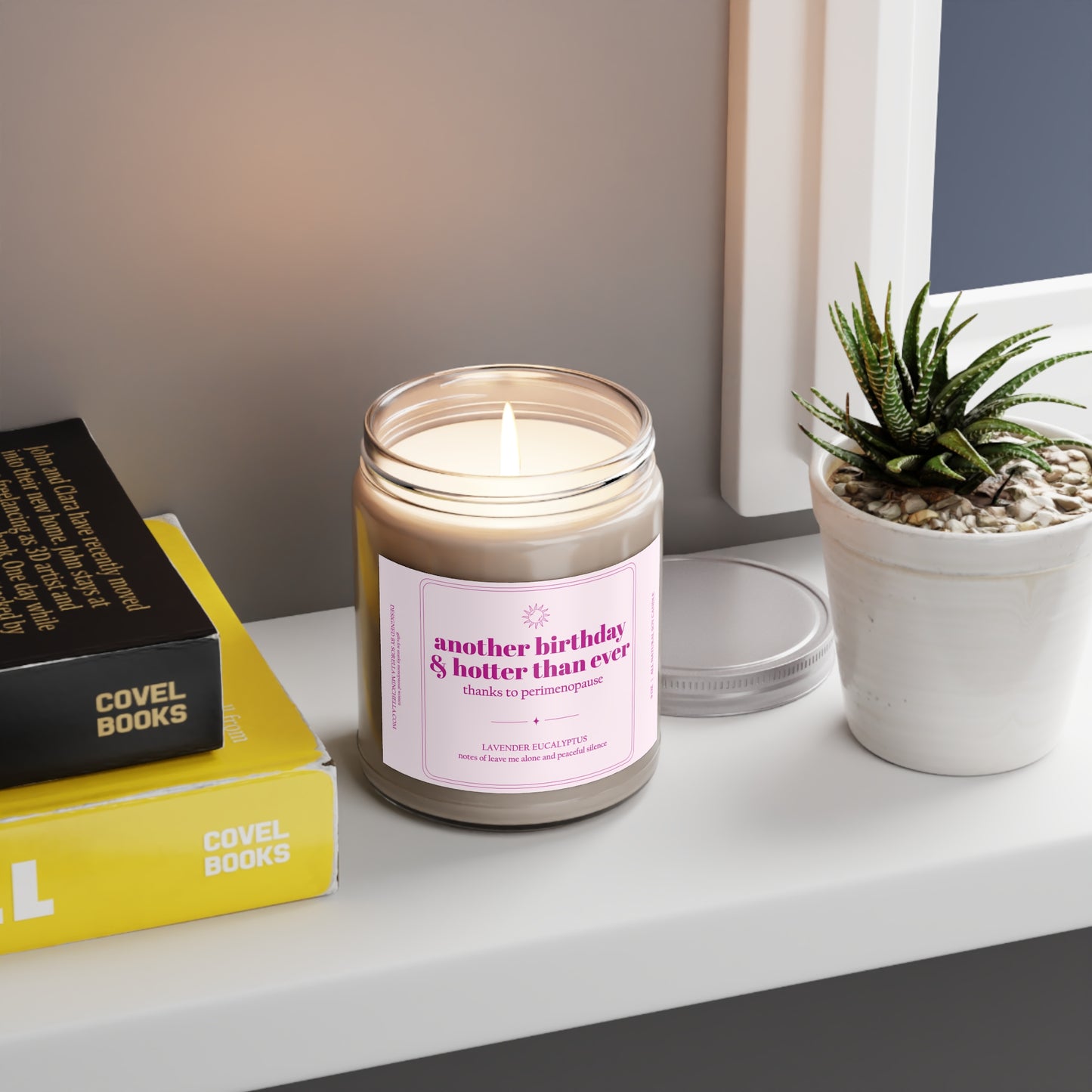 Hotter than Ever, Funny Birthday Gift for Women | Menopause Humor Candle | Personalized Age Birthday Gift | 50th Birthday Gift Friend | Hotter Than Ever Candle