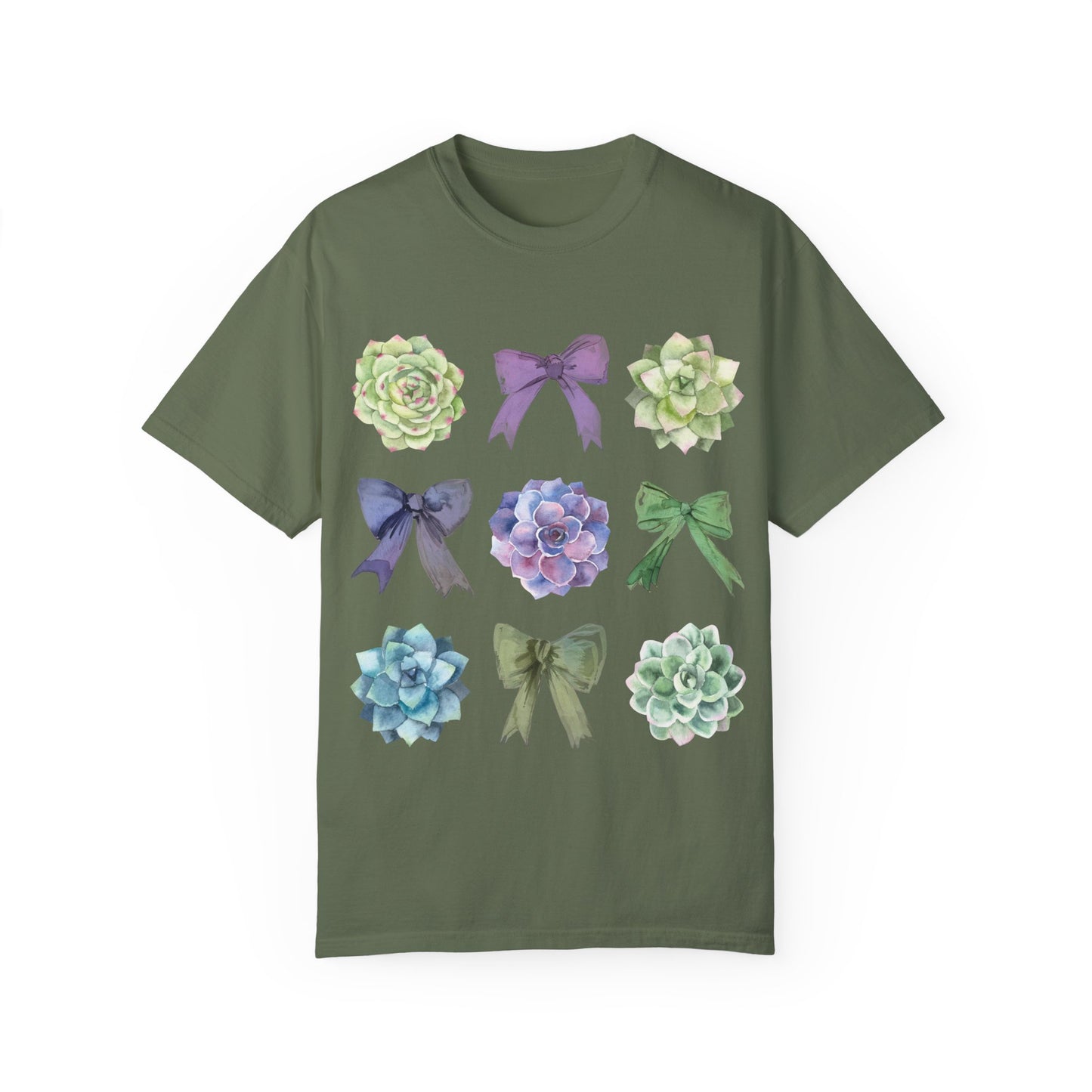 Succulent Coquette Bow TShirt, Plant Lover Shirt, Coquette Bows