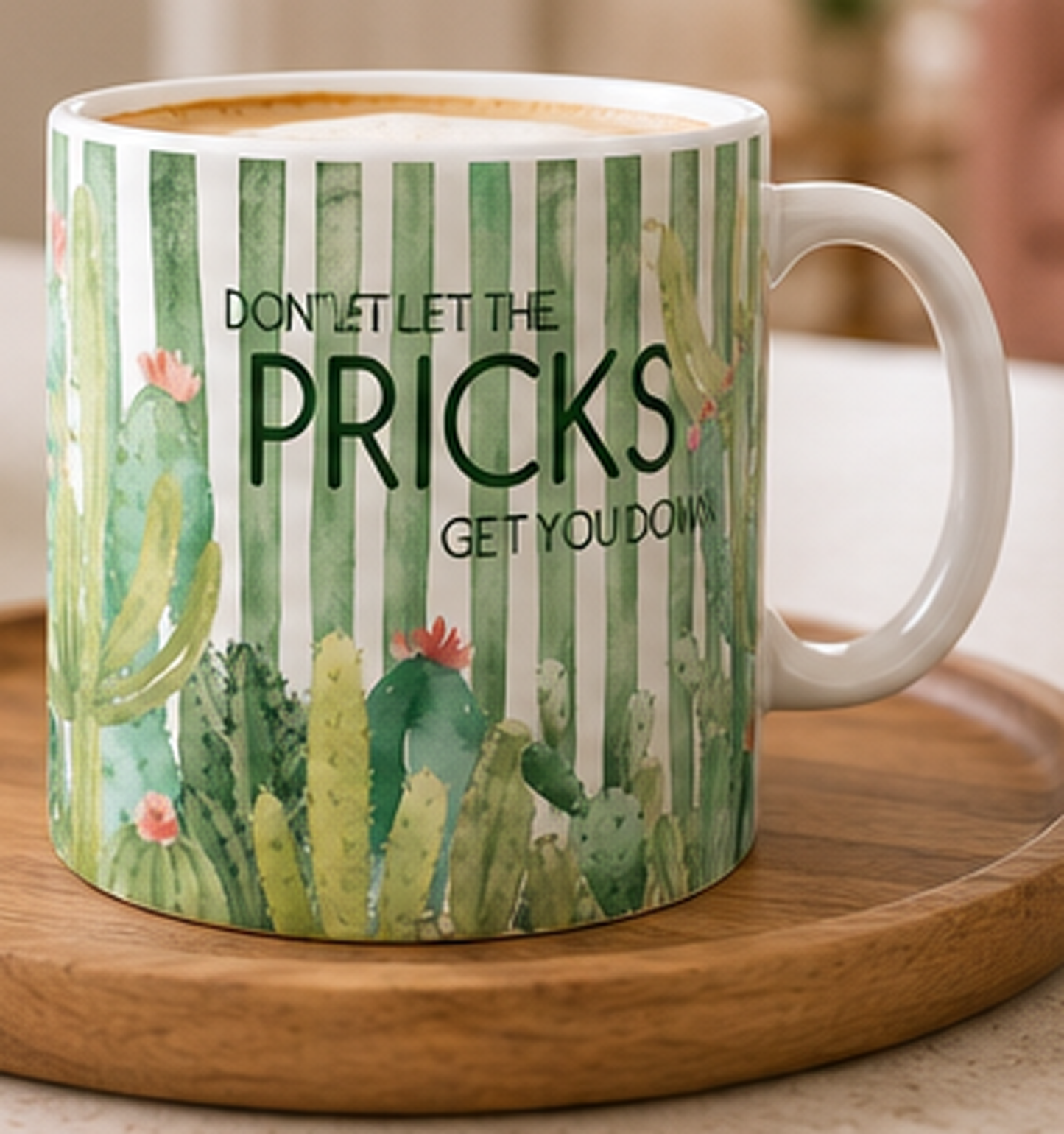 Sarcastic Cactus Mug Funny Encouragement Coffee Mug Divorce Breakup Gift