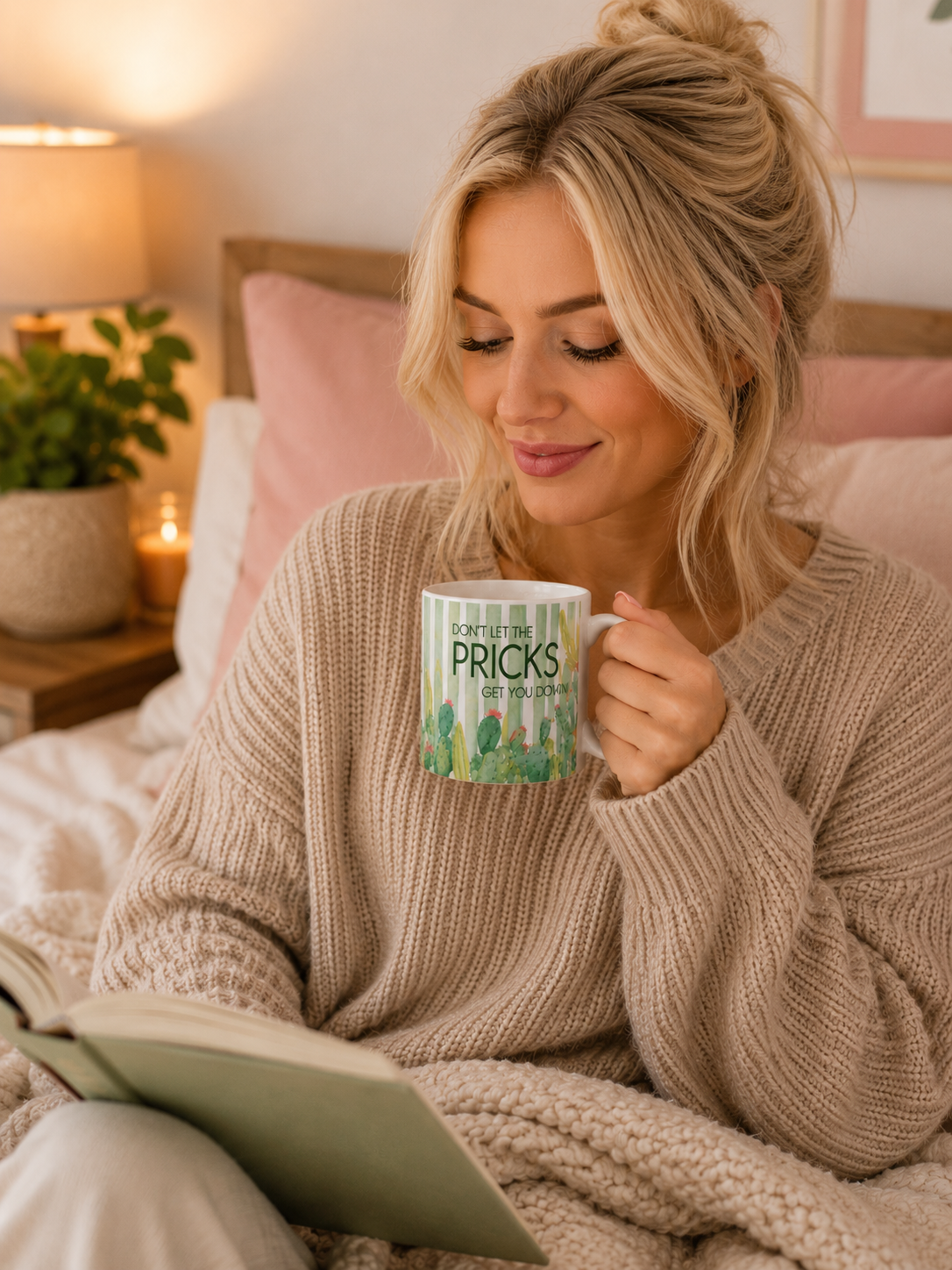 Sarcastic Cactus Mug Funny Encouragement Coffee Mug Divorce Breakup Gift