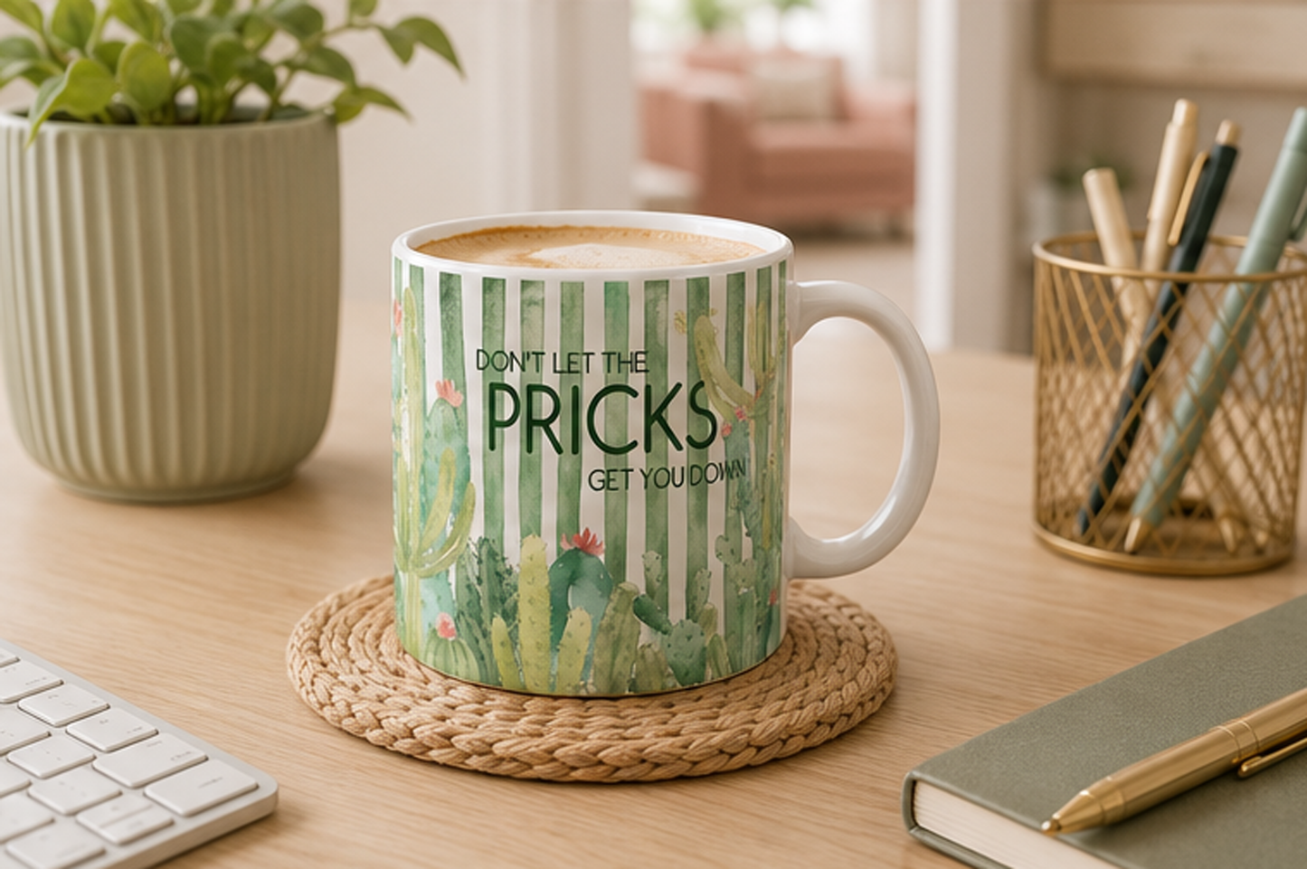 Sarcastic Cactus Mug Funny Encouragement Coffee Mug Divorce Breakup Gift