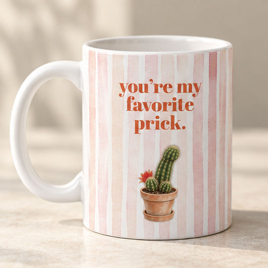 Snarky Husband Gift Mug Cutomizable Prick Funny Pun Mug for Boyfriend Favorite Prick Joke for Best Friend