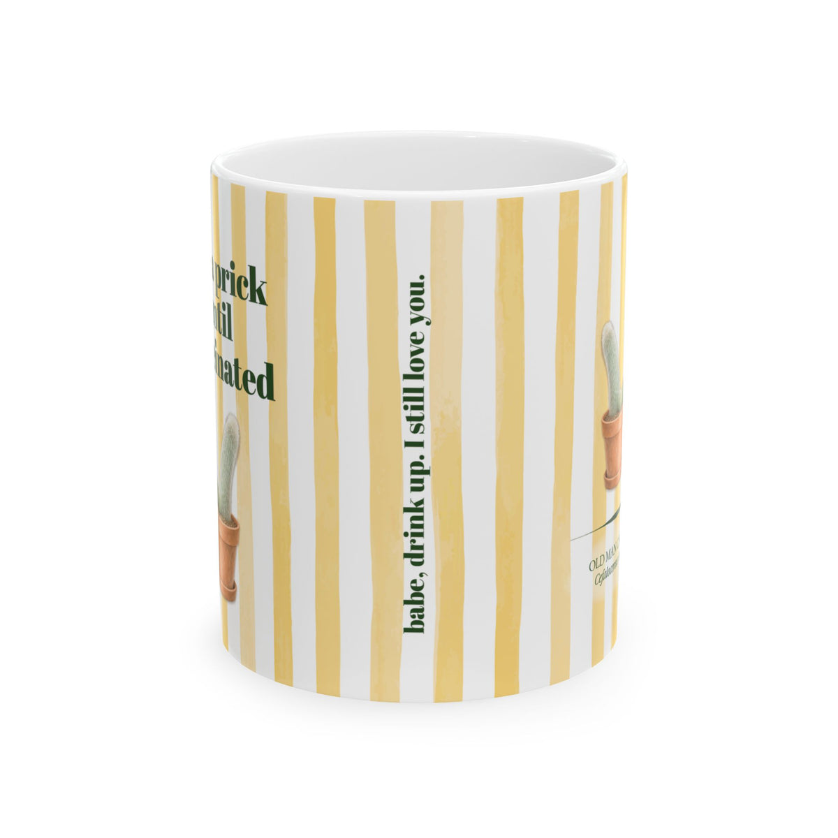 Grumpy Husband Coffee Mug Cheeky Cactus Prick Pun Mug for Boyfriend Sexy Joke Gift for Husband