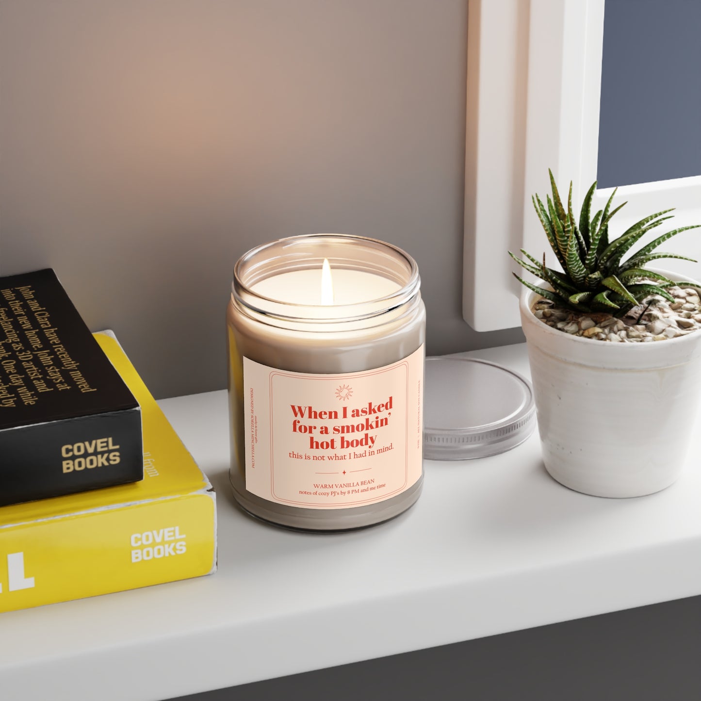 Smokin Hot Body, Funny Birthday Gift for Women, Menopause Humor Candle, Funny Gift for Friend Over 40, Hot Flash Humor,