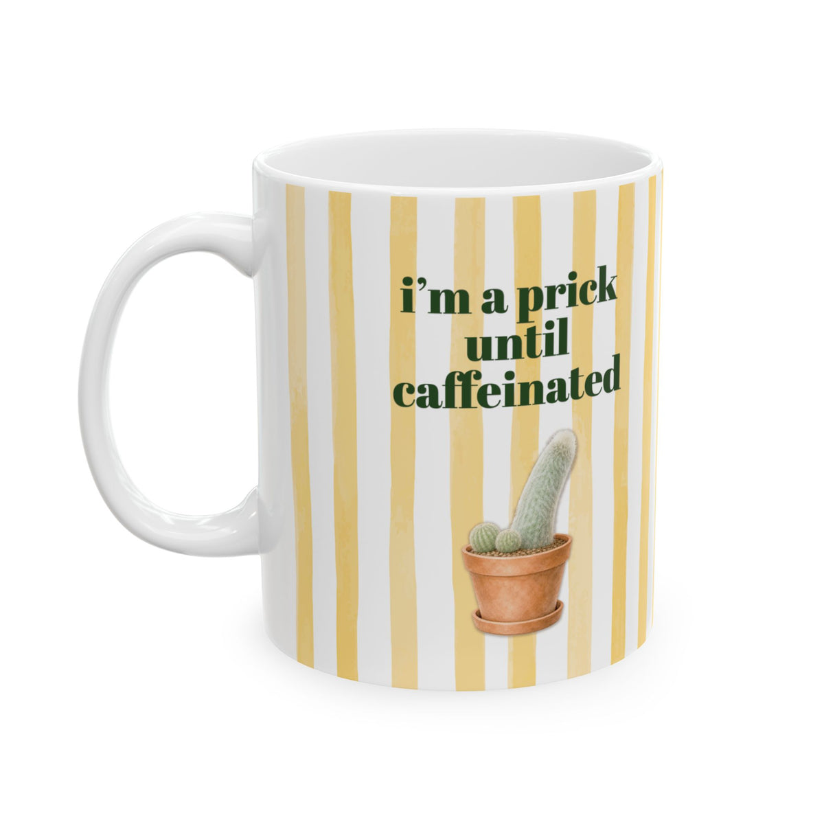 Grumpy Husband Coffee Mug Cheeky Cactus Prick Pun Mug for Boyfriend Sexy Joke Gift for Husband