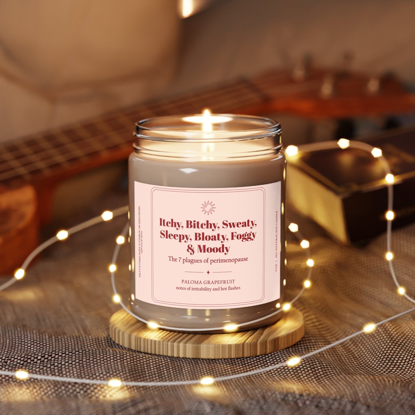 7 Plagues of Perimenopause, Funny Menopause Candle Gift for Women, Perimenopause Humor, Funny Birthday Gift for Over 40, Hot Flash Humor