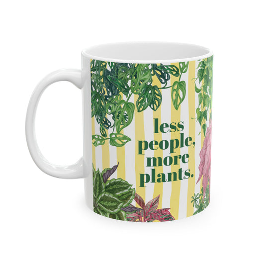 Funny Plant Lover Coffee Mug Sarcastic Botanical Gift for Coworker Plant Mom