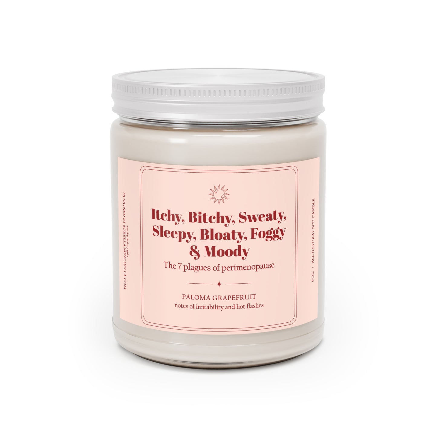 7 Plagues of Perimenopause, Funny Menopause Candle Gift for Women, Perimenopause Humor, Funny Birthday Gift for Over 40, Hot Flash Humor