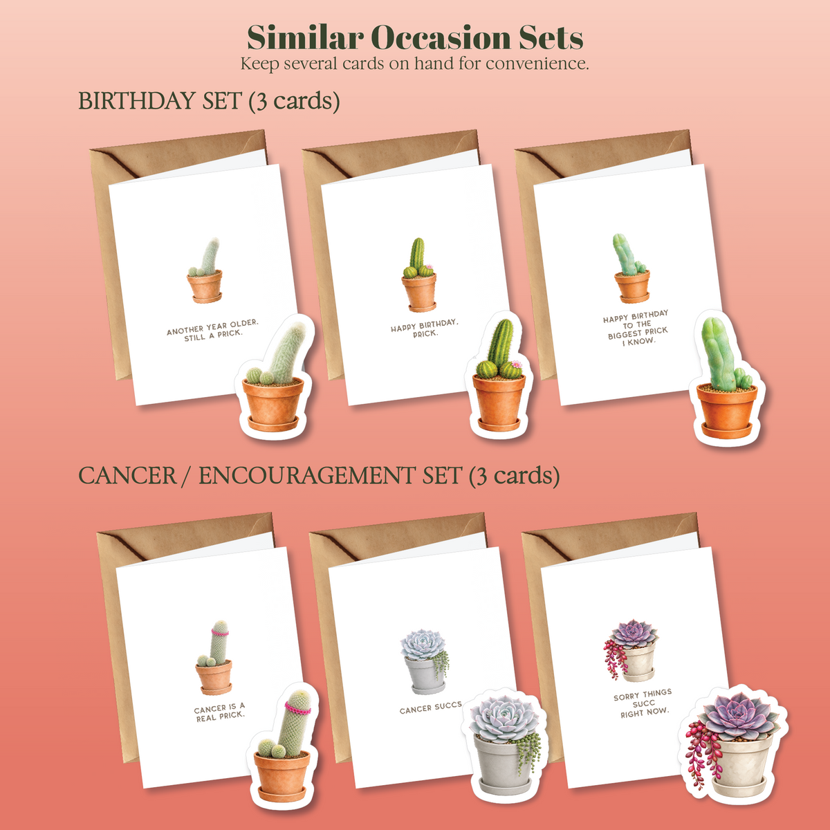 Prick Pun Snarky Greeting Cards [S2]